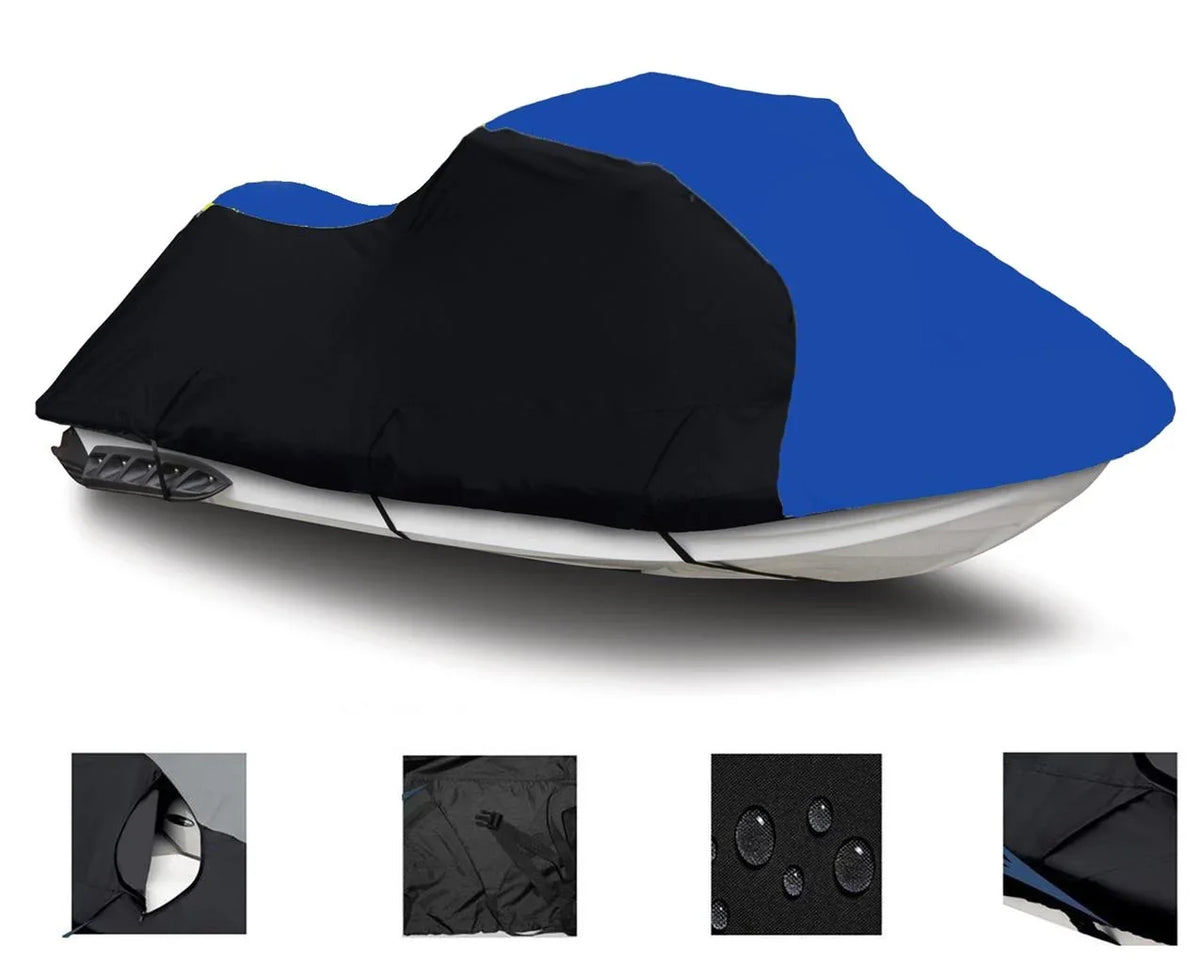 Seater 1993 1995 for 1-2 Cover SKI 750 PWC 1992 1994 600D Polaris SL HEAVY-DUTY, JET Compatible / BLACK BLUE