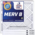 x 8 Filter King Furnace MERV HVAC | Actual A/C .75" dimension: Filter 19x24x1 x | USA MADE | | IN 24 Filters 19 4-PACK Air Pleated