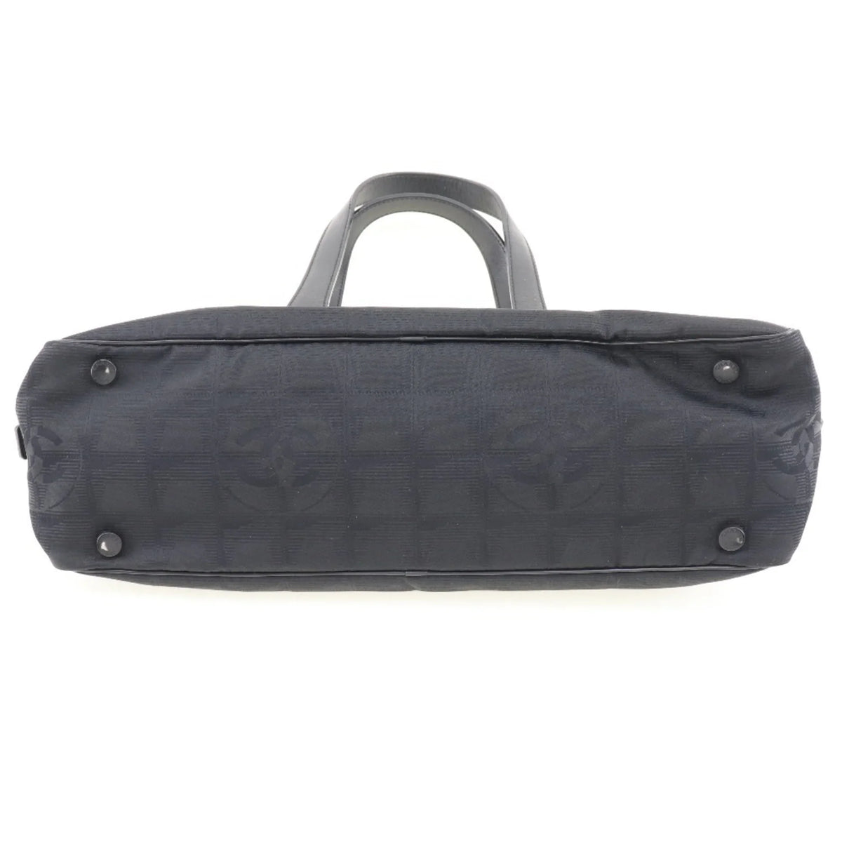 Boston Black Used Handbag Nylon A15828 Canvas Travel New Ladies Authenticated Line Mini