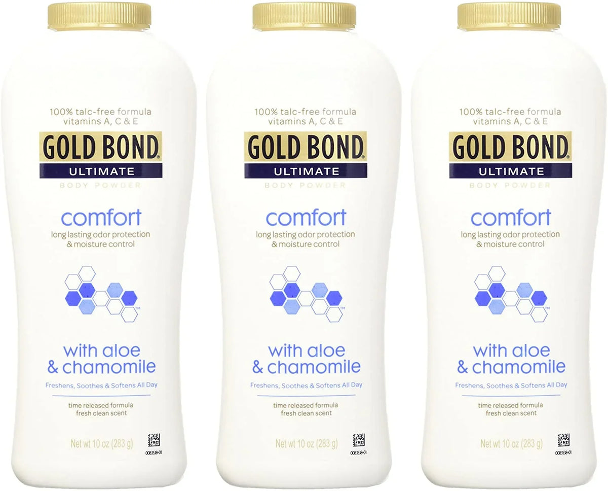 3 Bond Ultimate Aloe 10 Pack Talc-Free Body Powder Gold oz Comfort