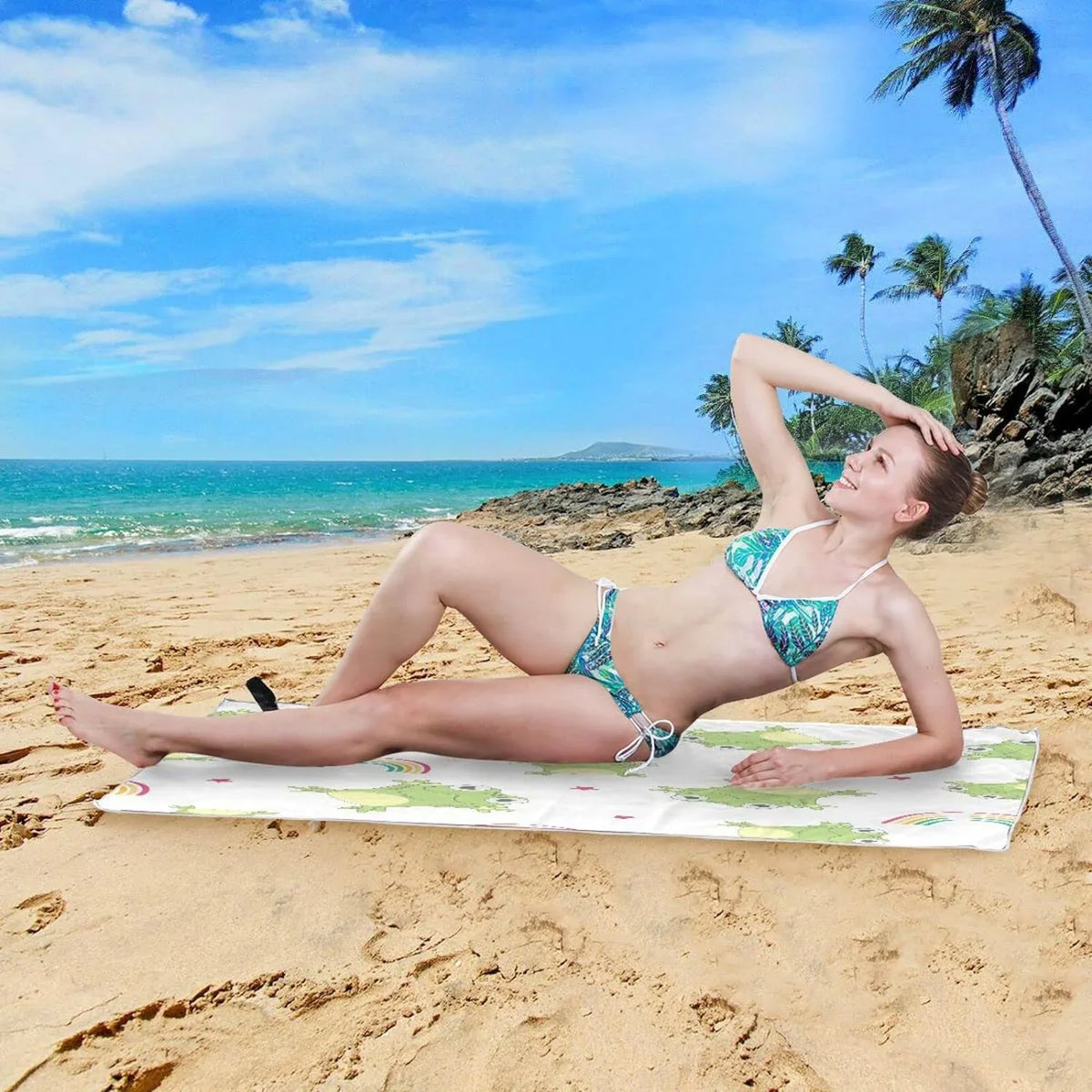 Bath Shower Sand 31”X71” Yoga Pool Oversized Free Bestwell Towel Quick Frogs Lightweight Beach Towel Multipurpose Swim Dry Towel Thin Blanket, Towel, Cartoon Microfiber