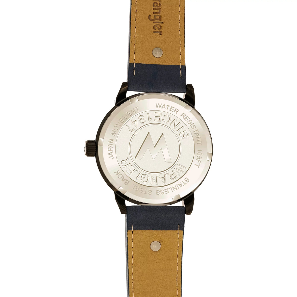 Blue 48.5mm Black Strap Watch Dial, Wrangler