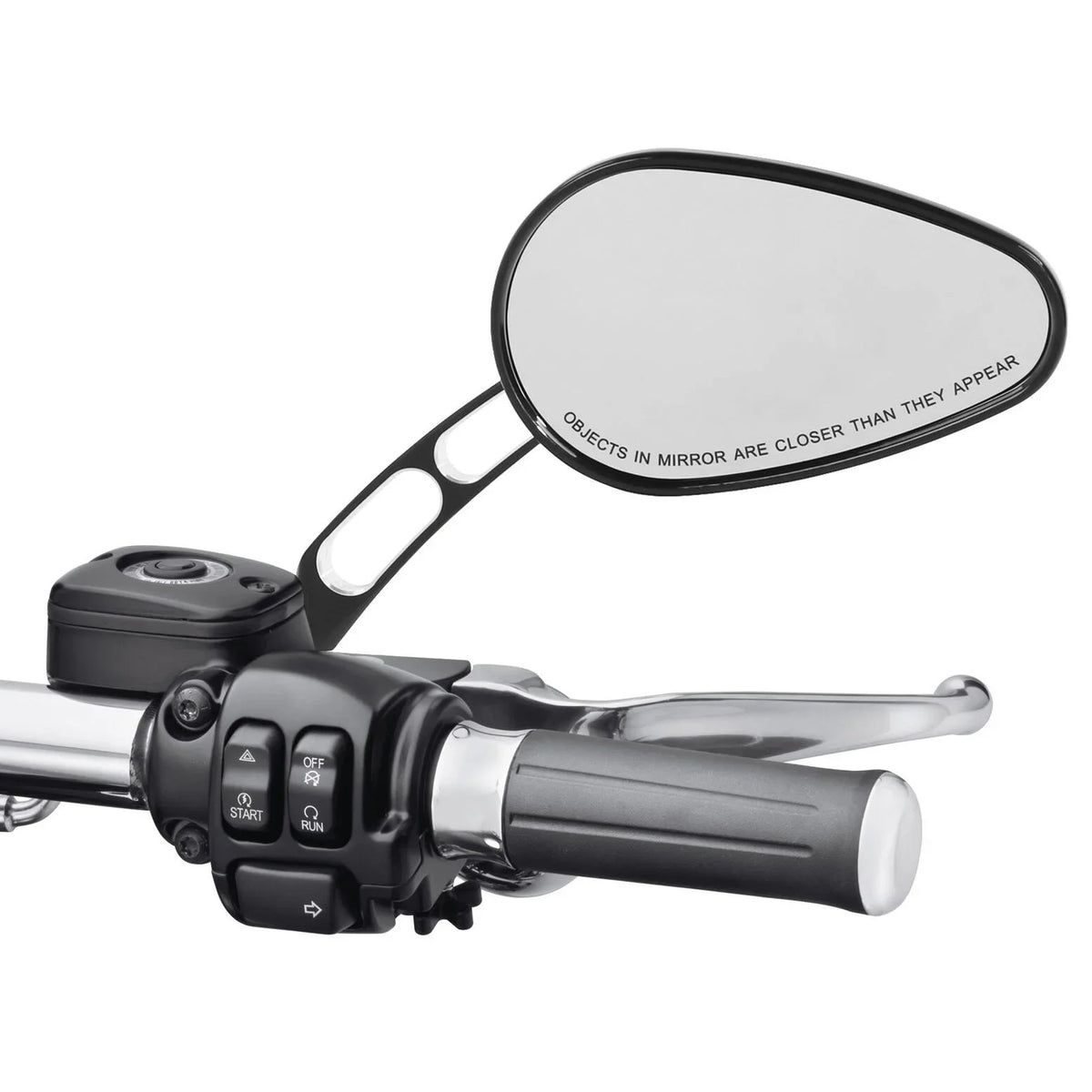 View 2005-2017 Deluxe 2016 Black Harley Softail Teledu Rear Fits Mirrors 8mm FLSTN Fits