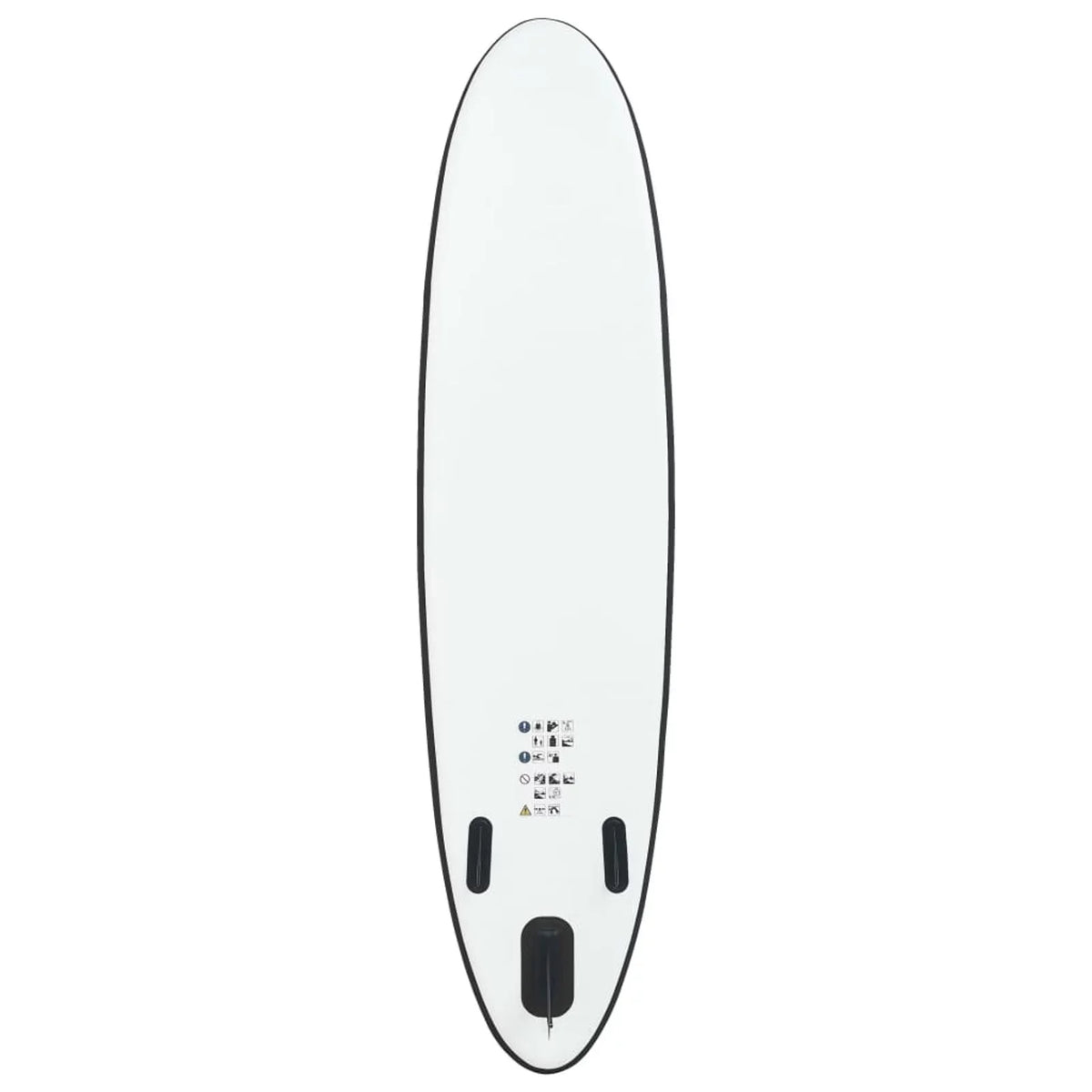 White OWSOO and Black Inflatable Set Board Paddle