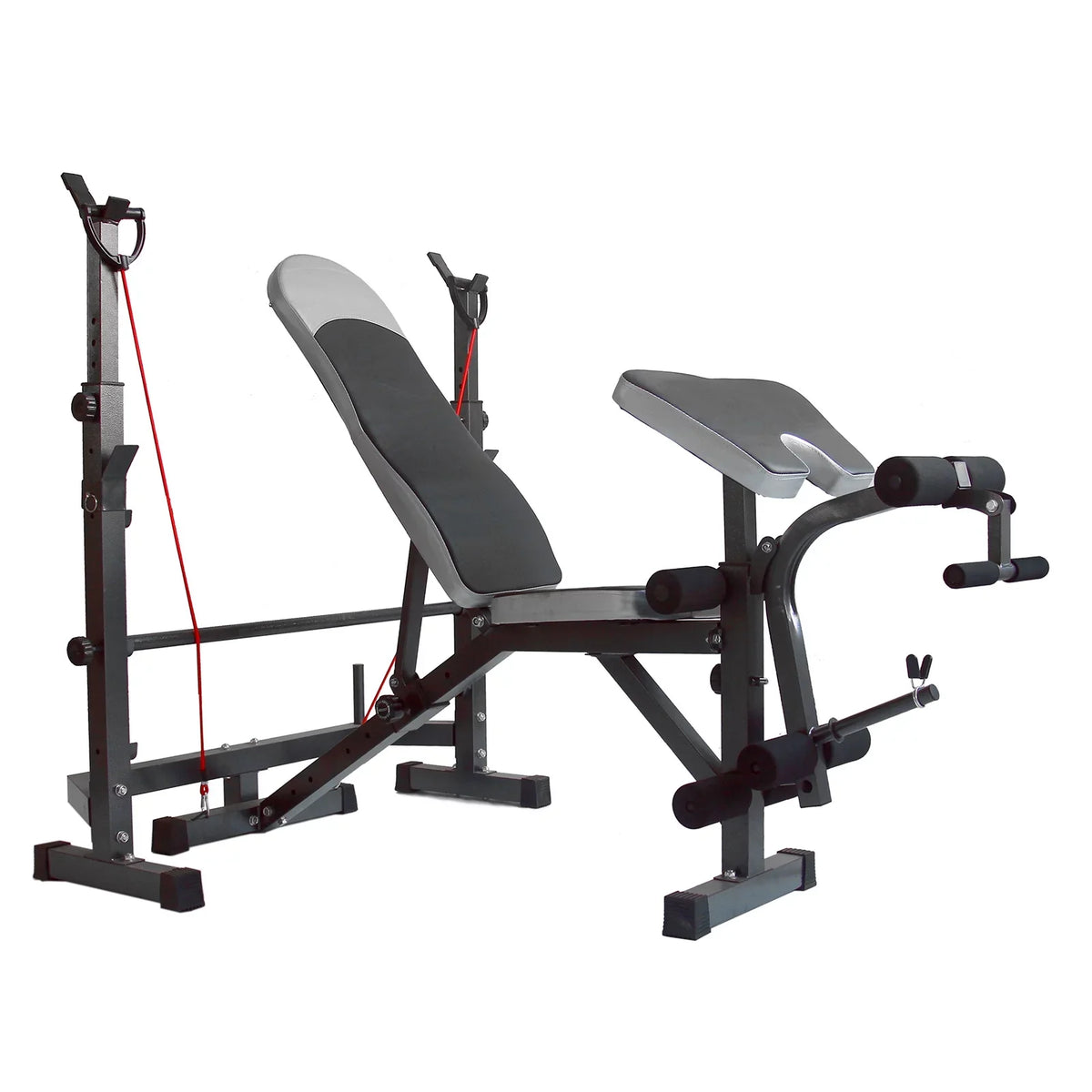 Developer Stock and Press Crunch Workout Leg Olympic Bench, Body Equipment Handle Workouts, Preacher US Home Weight Home for Workouts Bench with At Curl, Champ for