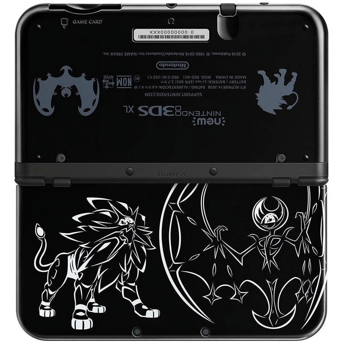 XL Gaming Lunala Edition Black 3DS Nintendo Solgaleo System