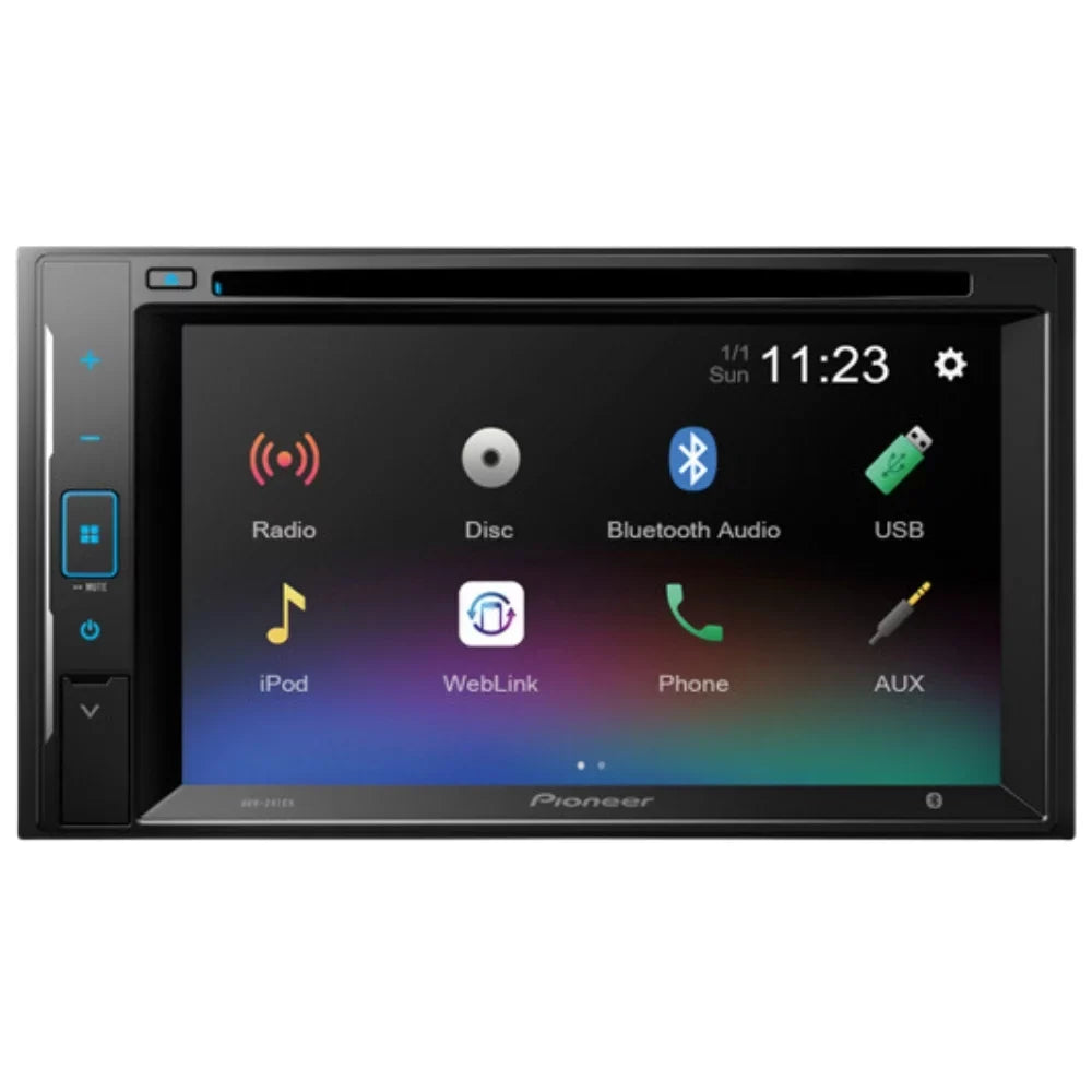 Receiver Bundle with 2007-2010 Stereo / For Kit Expedition Din KIT2533 (5Item) Installation Touchscreen, Car Double DVD Multimedia Dash Camera, Pioneer Kit Backup Bluetooth - With