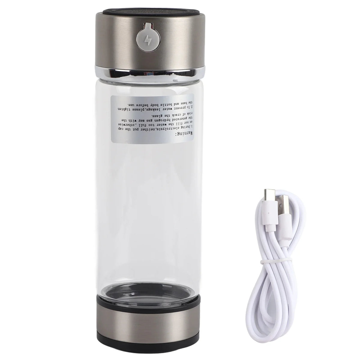 Dekaim Filter Bottle, Rich Hydrogen Charging Purifier Lonizer Hydrogen Bottle USB Glass Cup liquid Portable