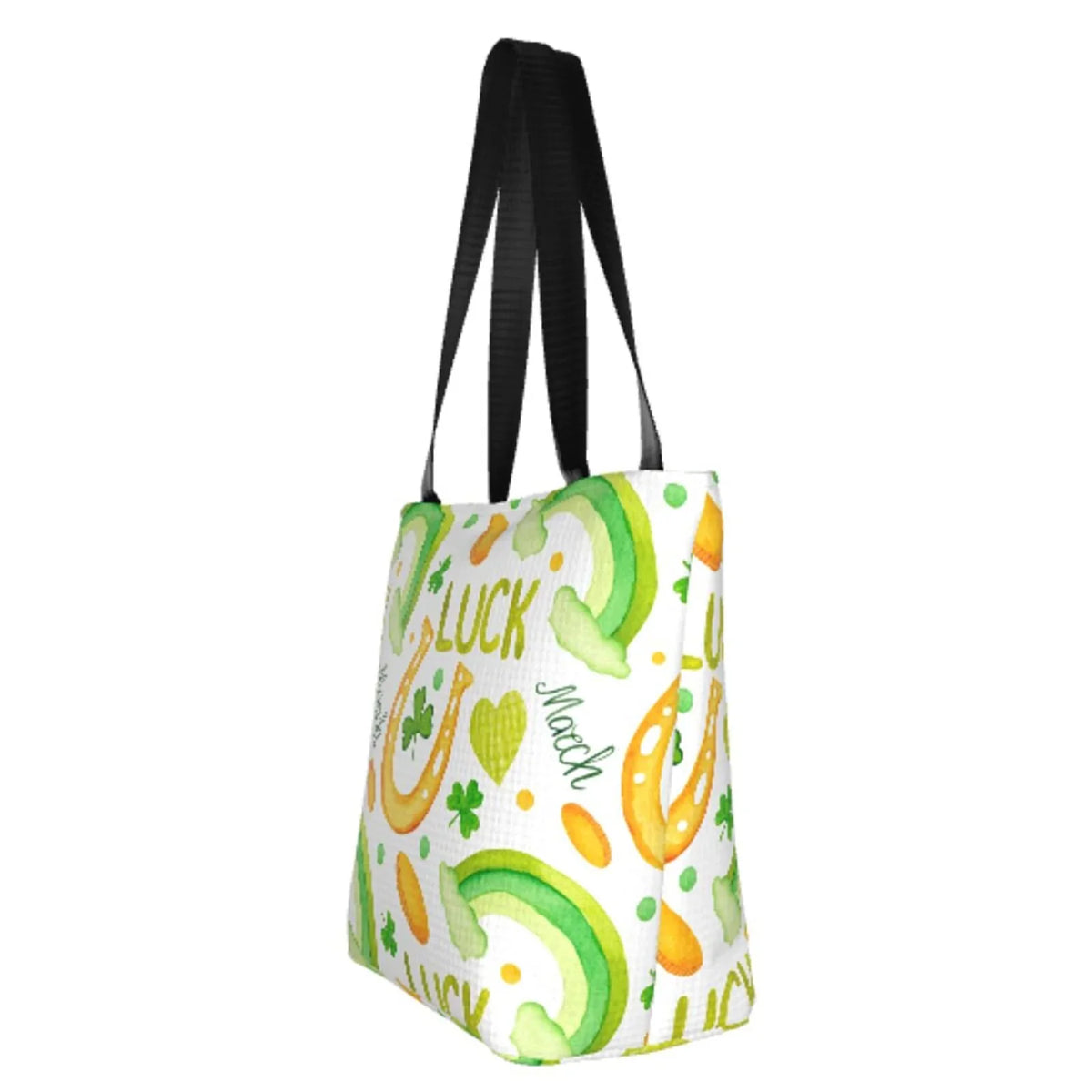 Day1 Canvas Easygdp Suitable St with Bag, Bag Shopping Zip, Shoulder Buying Office, Fitness Tote Groceries, Handbag Stylish for Patrick's