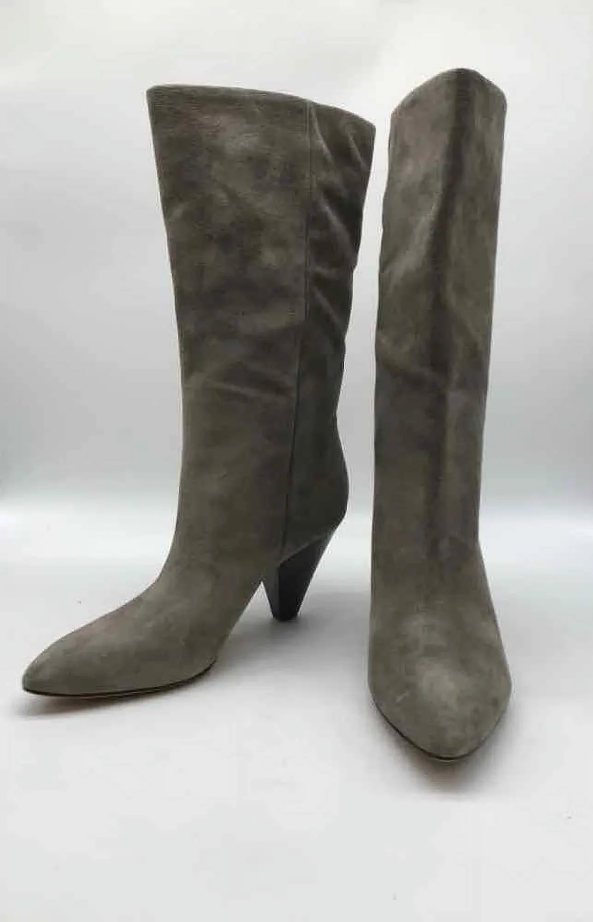dimension Beard 6 Tall Boots Grey Veronica Pre-Owned