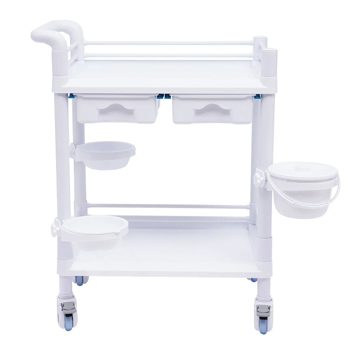 Hospital Spa Mobile Utility Clinic Rolling Salon 360°Rotate Beauty Spacious Salon Tier Cart Rolling Dental Trolley Trolley Beauty Cart, with Beauty Wheels for Trolley Spa 2