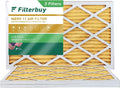 AC Furnace Pleated Air Filters MERV Filterbuy HVAC 11 (3-Pack) 16x36x1