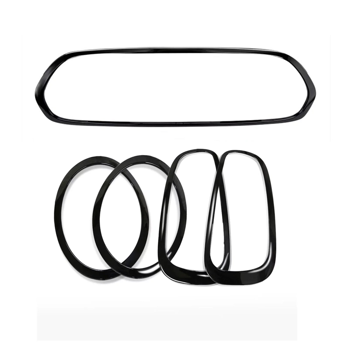 Fog Grille Light Cooper F56 Mini Frame Black Front F57 S F55 + & Rear For Cover Trim