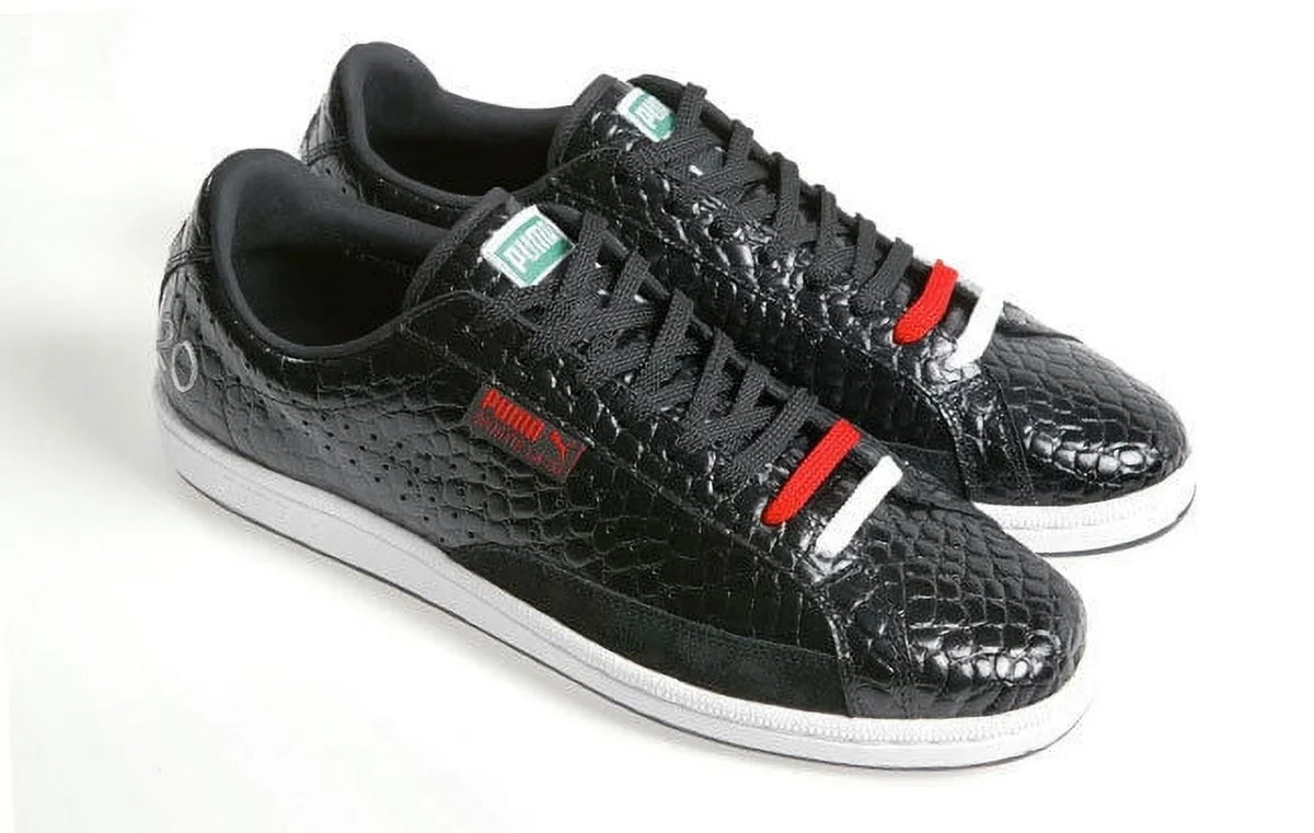 / SKIN WOMEN MATCH MEN 7 5.5 LA. BLACK NEW CROCODILE UNISEX SHOES SPORTIE