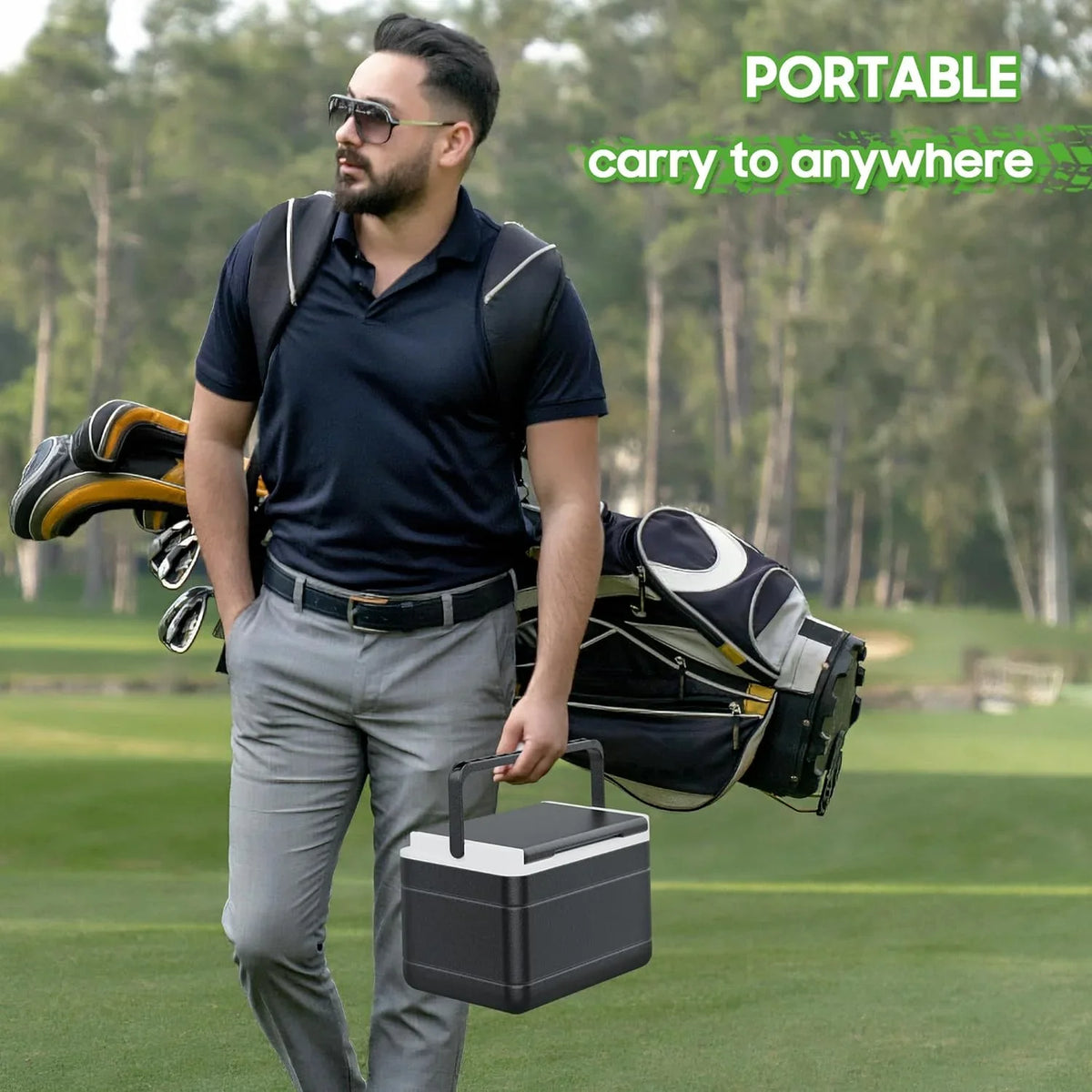 102588101 Portable Fits Kit with Universal 10L0L Caddy Bracket Golf for and Ice Yamaha, 48H Cart Cooling 103886801 Golf Mounting Cooler Cart EZGO,Club Chest Car