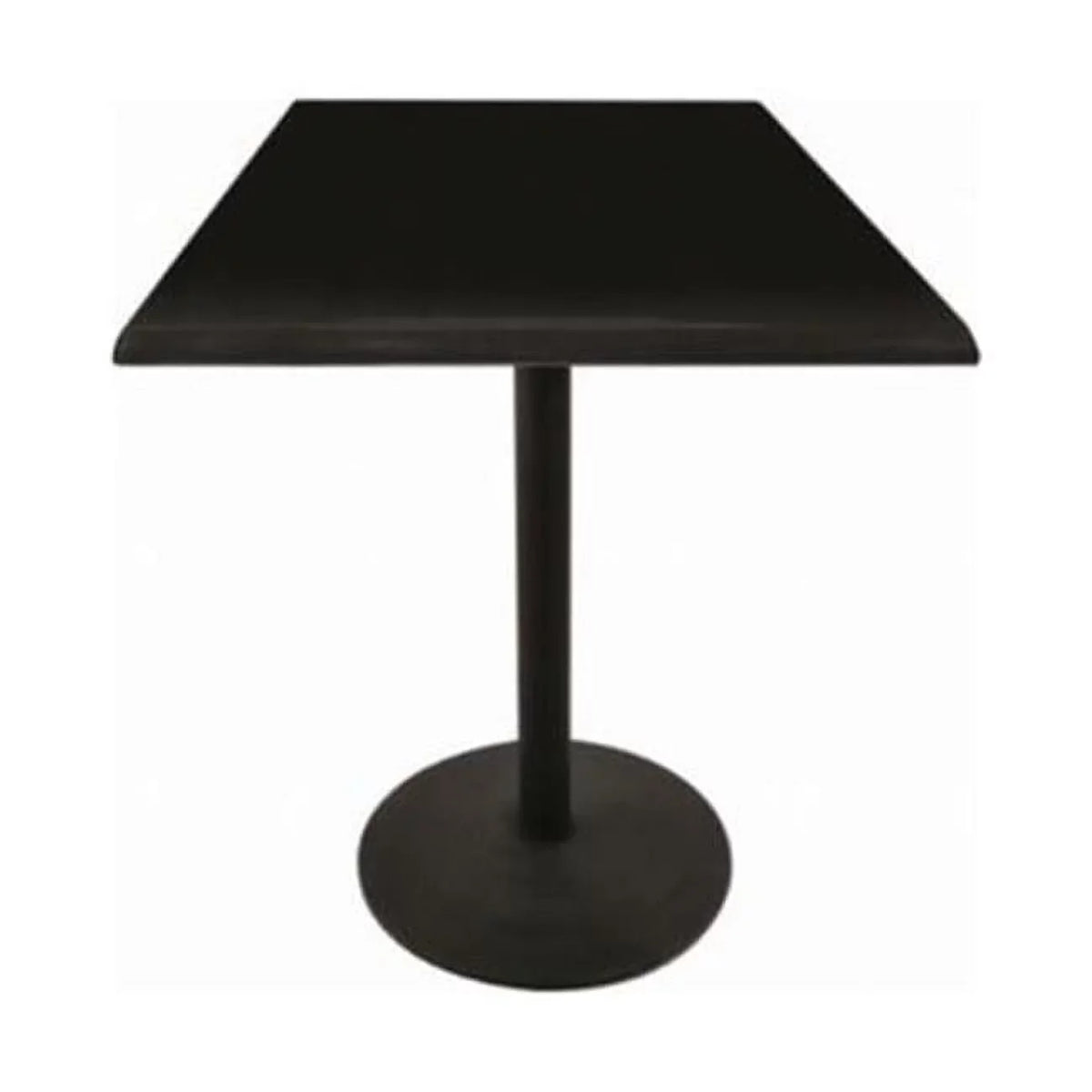 exterior Table & x Top Steel 30 30 in. in. Indoor Black Square Black with 42