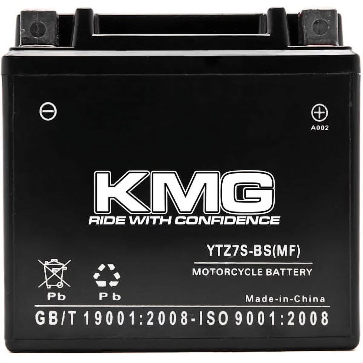 KMG 12V with OEM 0-2008 Gas Compatible Sealed Maintenance Snowmobile Powersport Battery High Replacement Battery Gas SMF Scooter Motorcycle FSR450 Watercraft Free ATV 450 YTZ7S Performance