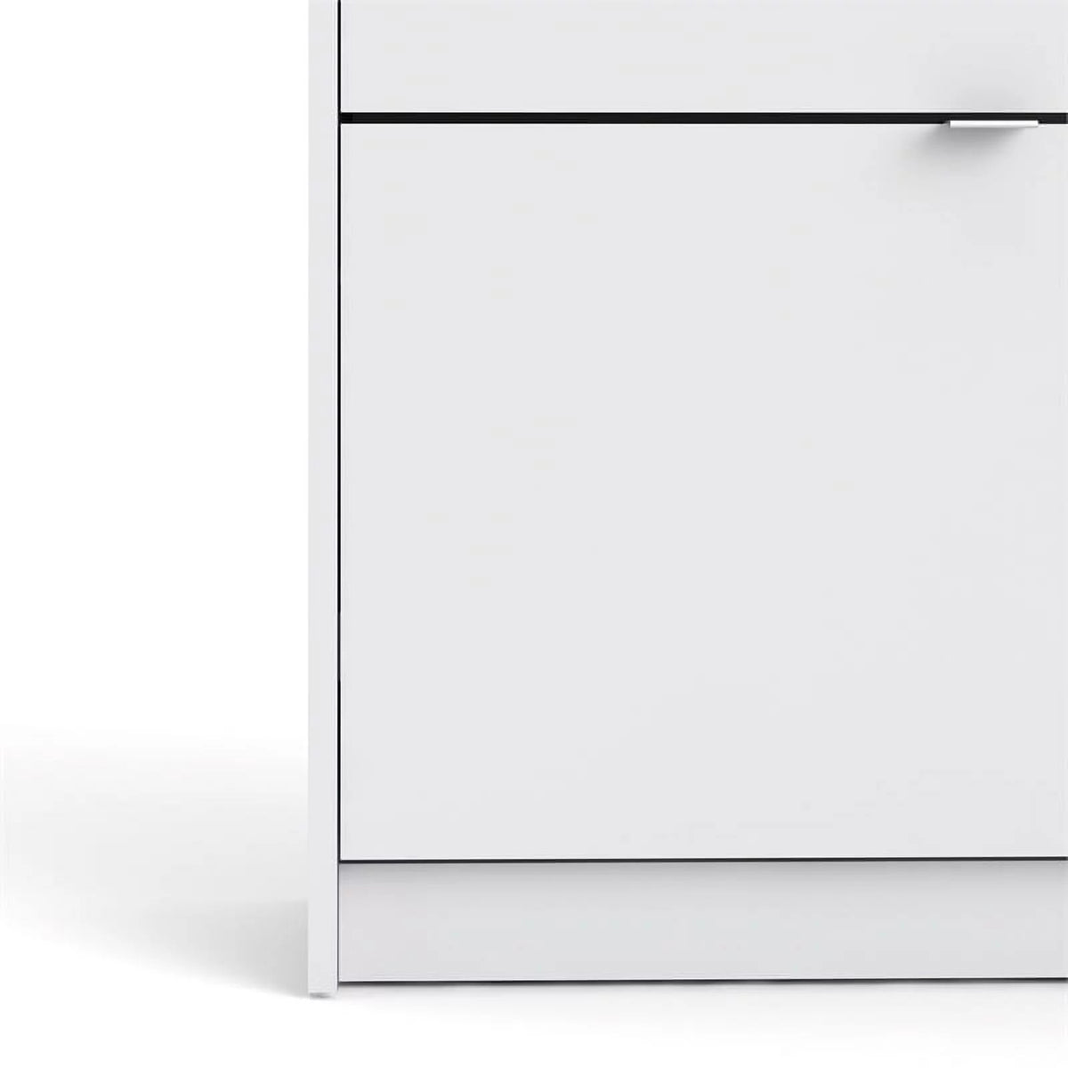 White Drawer in Contemporary Shoe Cabinet 4 Allora