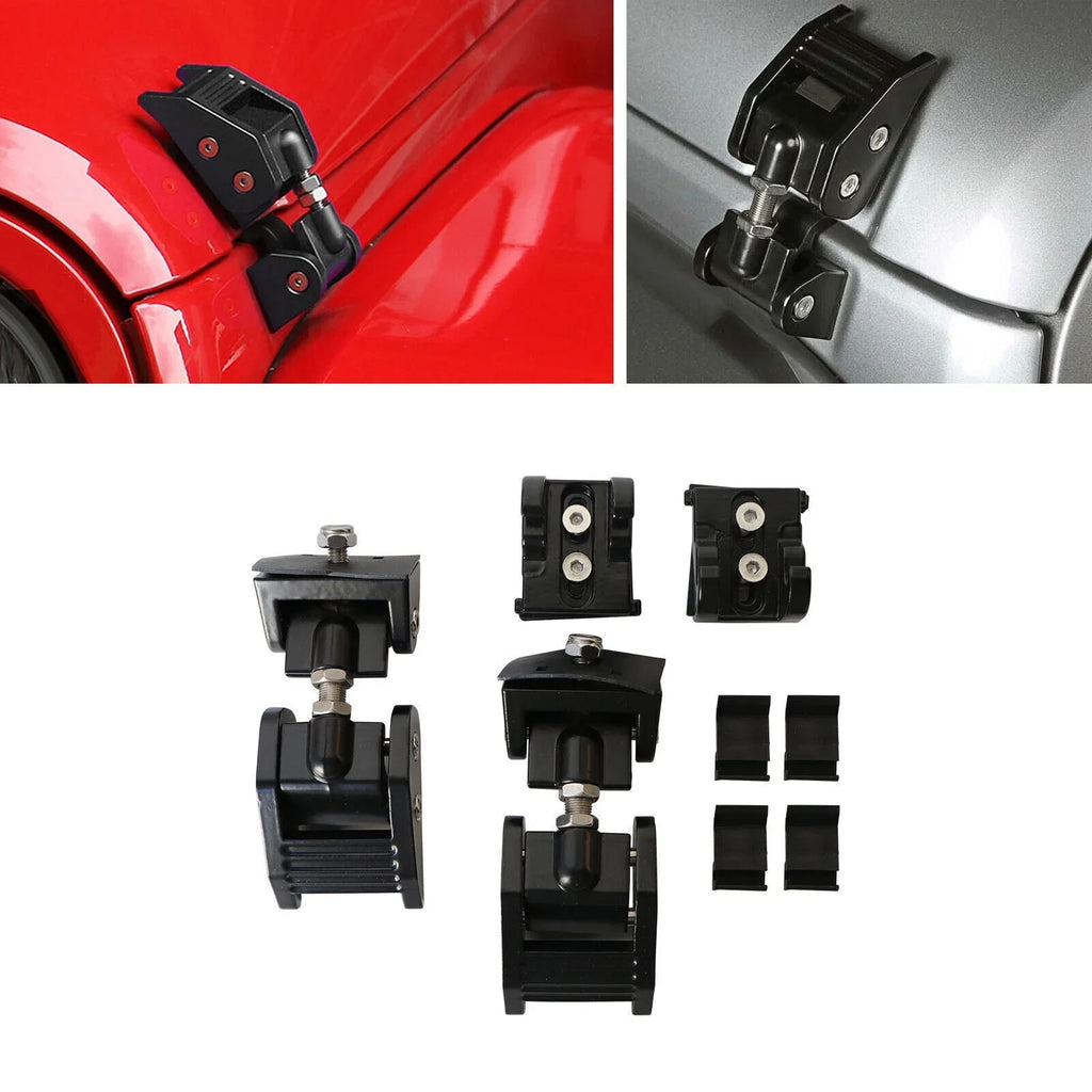 Catch Jeep JK Wrangler for Hood 2007-2018 USA G·PEH JKU Lock Front Kit Pair Hood Latch