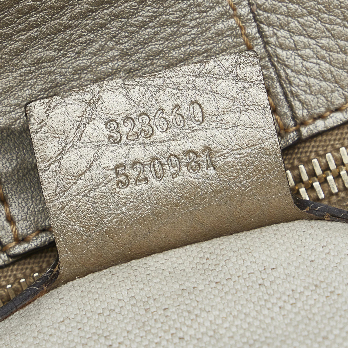 Authenticated Leather Shopper Brown Unisex Calf Bamboo Satchel Pre-Owned Medium (Good)