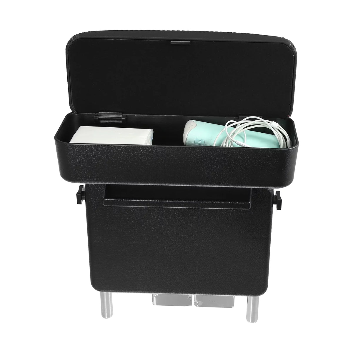 Armrest Leather Seat Armrest Armrest Red Organizer Box Black Adjustable Box with Center PU Extender Gap Storage Car Line