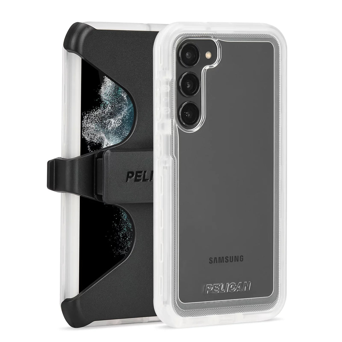 '- Holster Belt with Voyager S23 Series Pelican Case Clip Clear Plus Galaxy