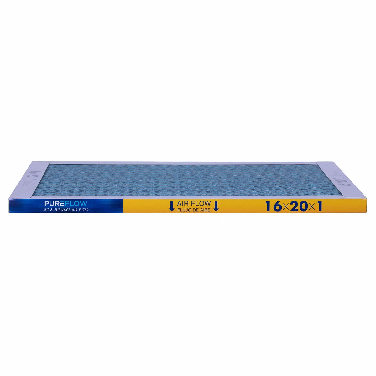 Filtration Technology, of 16x20x1, 4 Filter Air Home Furnace MERV-13 Advanced with Pack-of-2 PureFlow, Layers