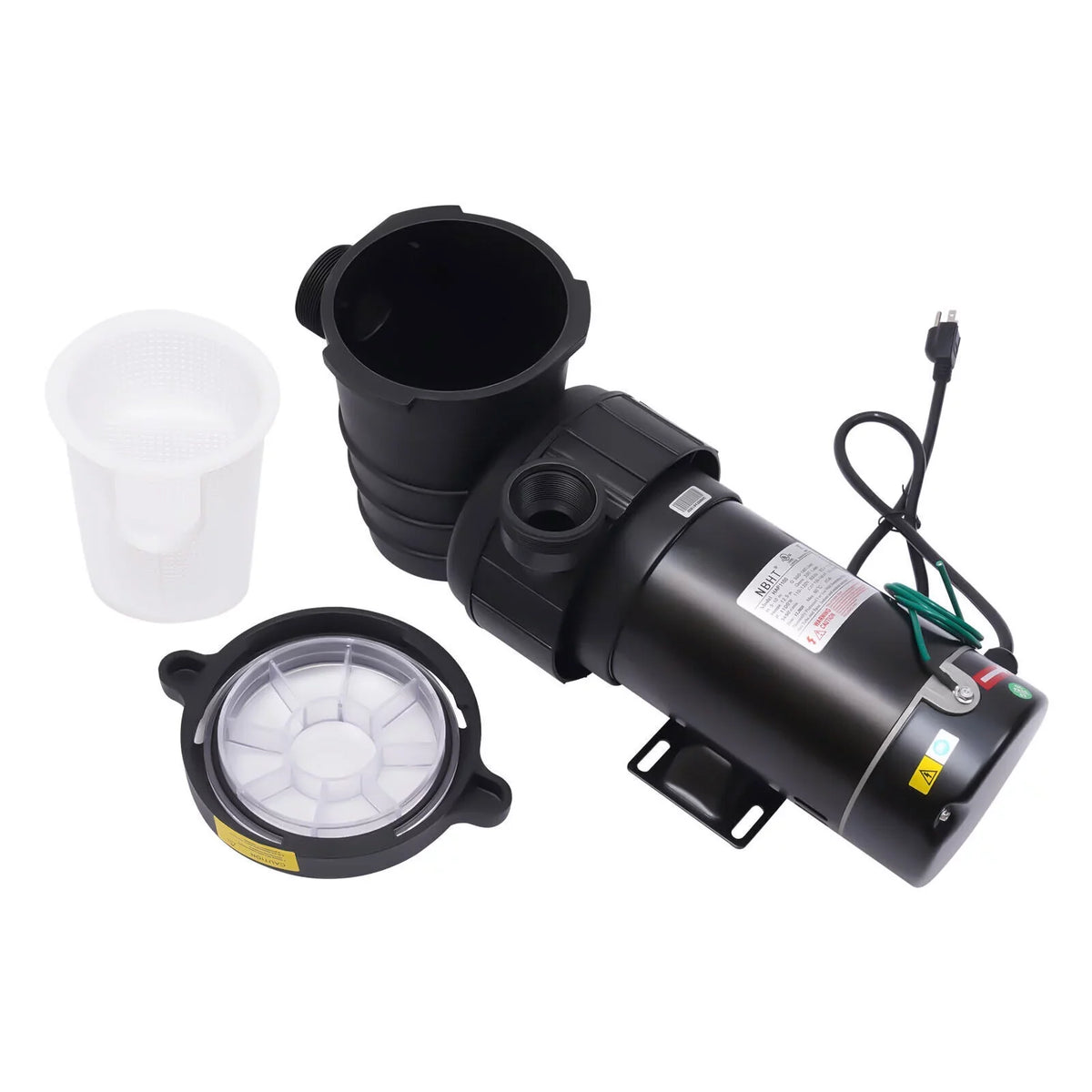 W 1.5HP Pump Ground 1100 92GPM Above Swimming 3450rpm SPA Pool Filter w/Strainer