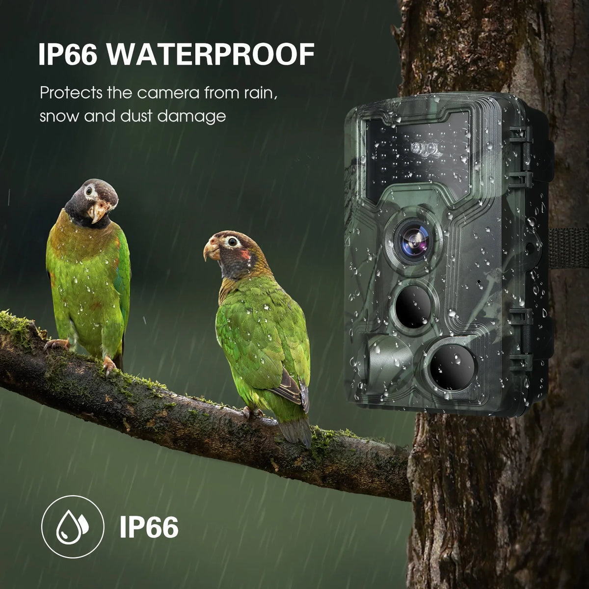 Vision Waterproof 36MP for Trail Camera and Night Wildlife Game Researching Camera,