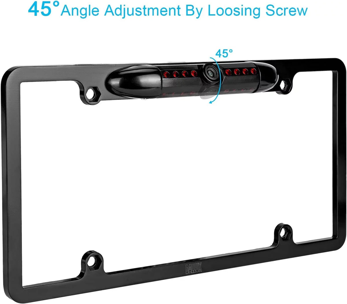 Plate Backup Rearview ILX-F411 for ILXF411 ALPINE Camera Frame License Black