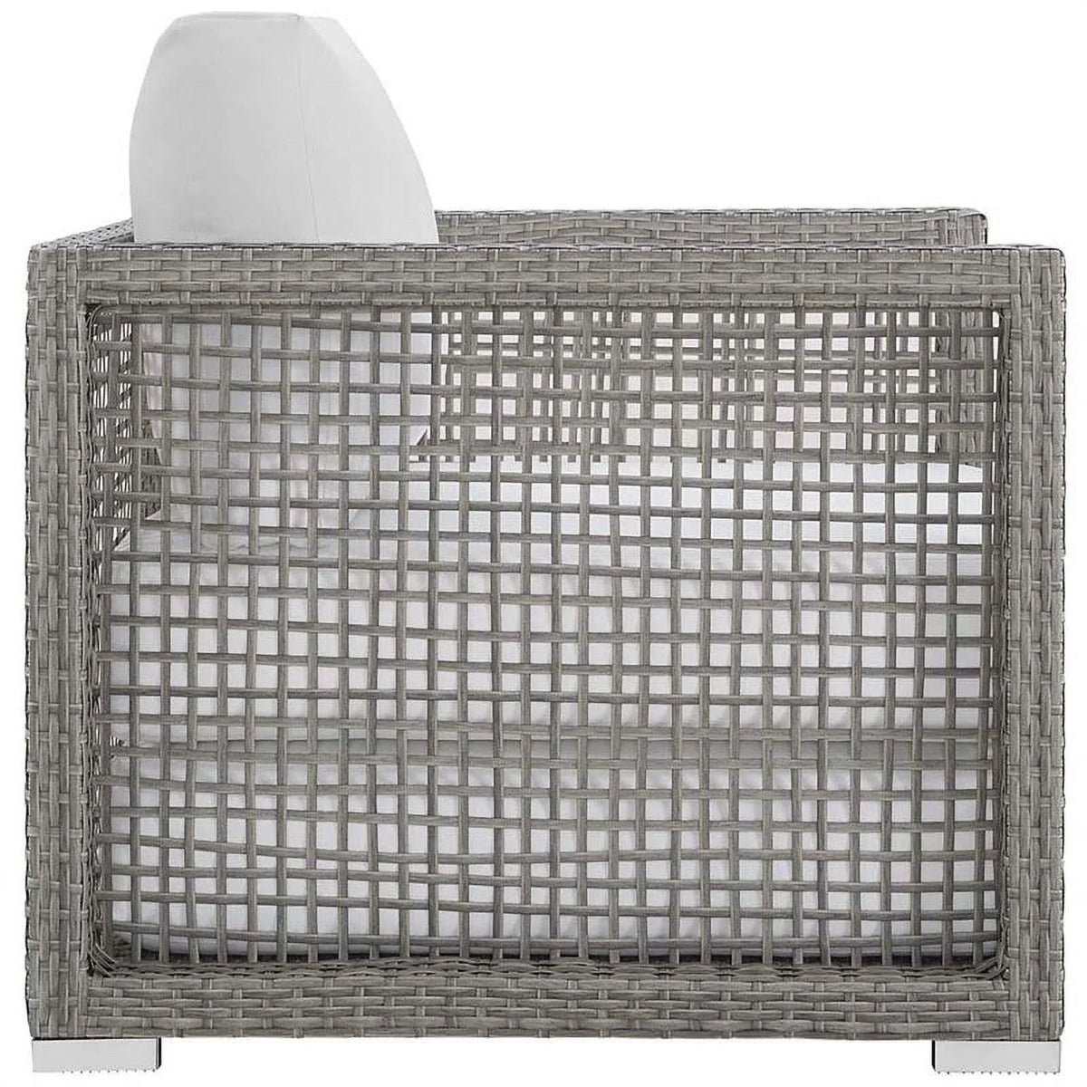 Allora and Gray Chair White Patio in