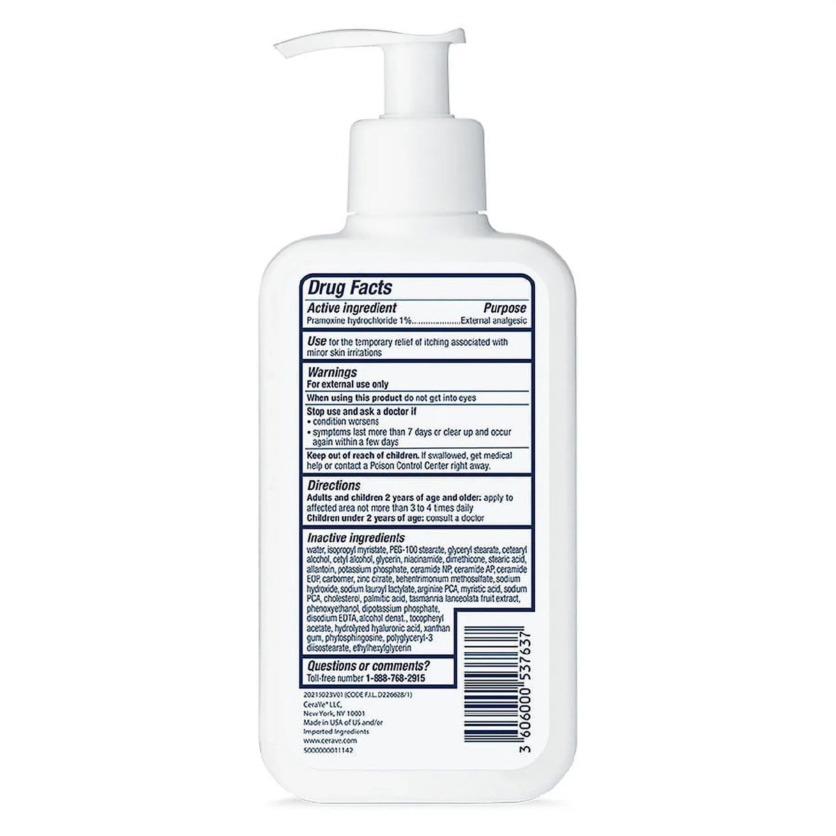 Itch Pramoxine Hydrochloride 8 with Lotion Moisturizing | CeraVe Relief Ounce
