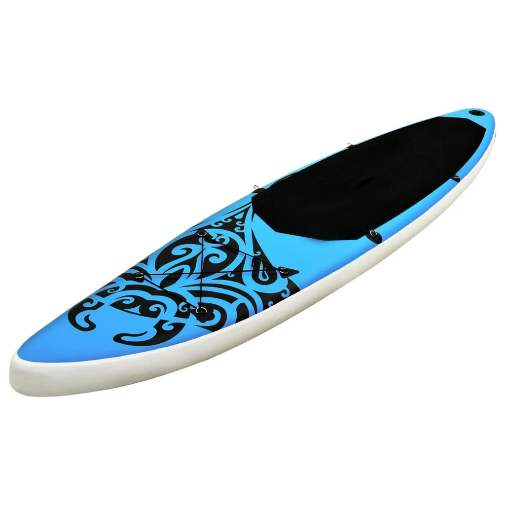 Inflatable 120.1"x29.9"x5.9" Paddleboard Blue Set Walmeck