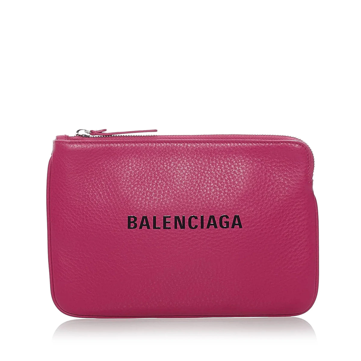Pink Calf XS (Good) Authenticated Leather Balenciaga Pouch Everyday Women Pre-Owned