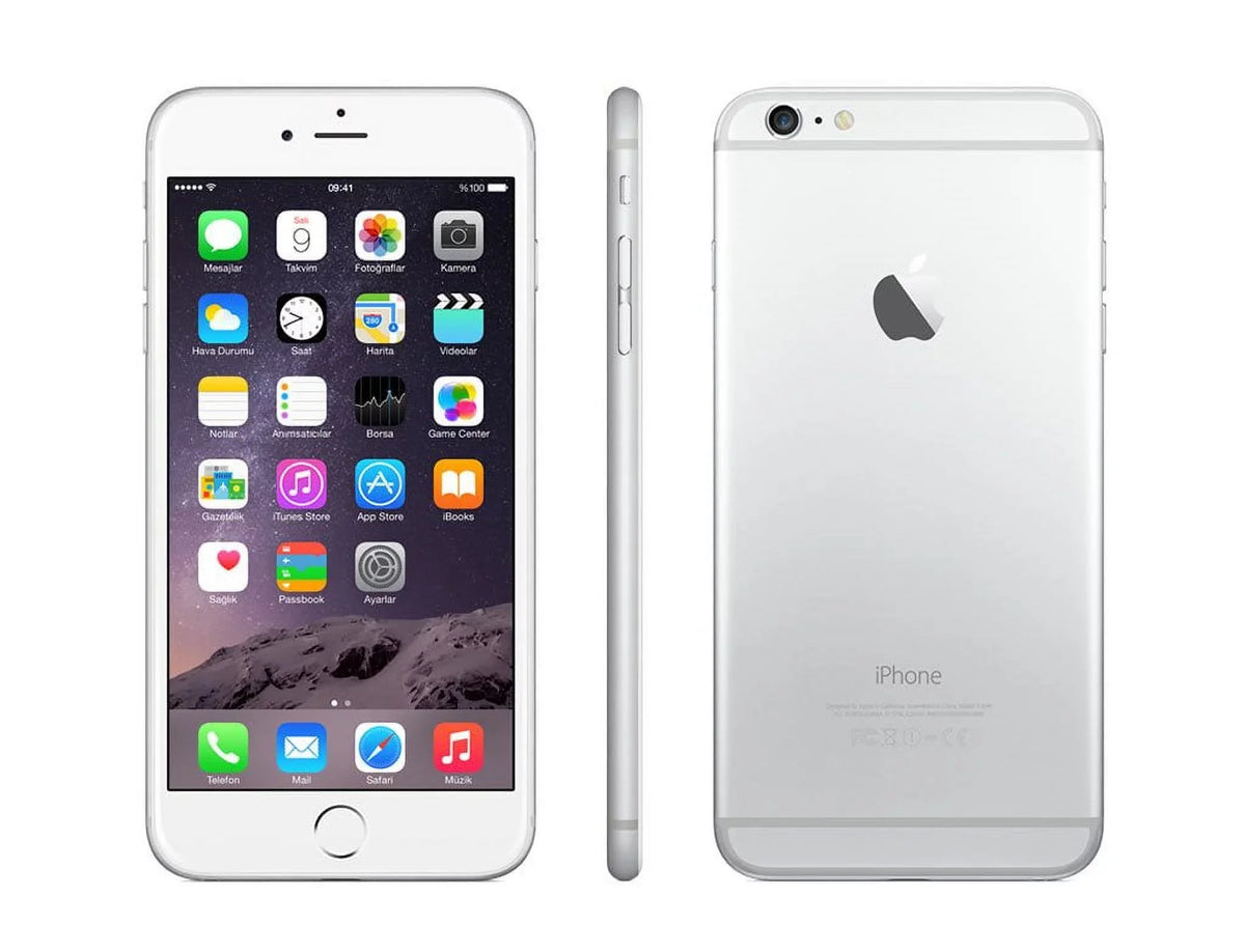 Restored Mobile) Silver iPhone (Refurbished) 16GB (Boost 6s