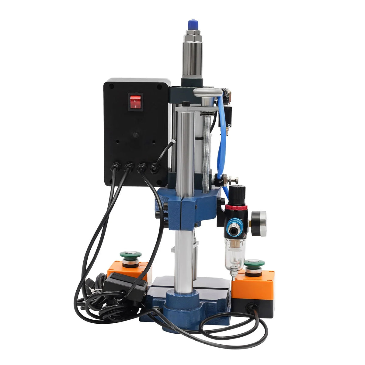 Desktop Double Press 440lbs Punching Pneumatic Press Wuzstar Machine, Control Machine Digital Punch