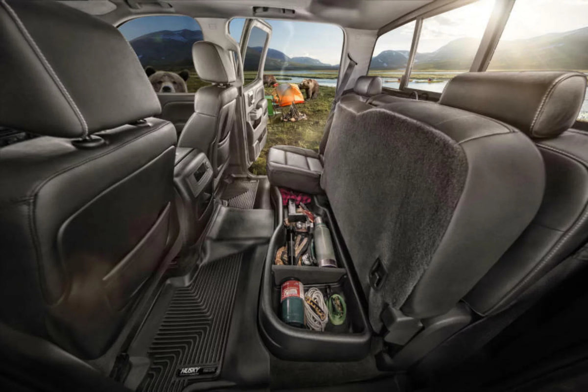 2014-19 Under Black RealTruck Storage by Tundra Cab Toyota Husky Double Box Seat with Compatible Gearbox - 9511