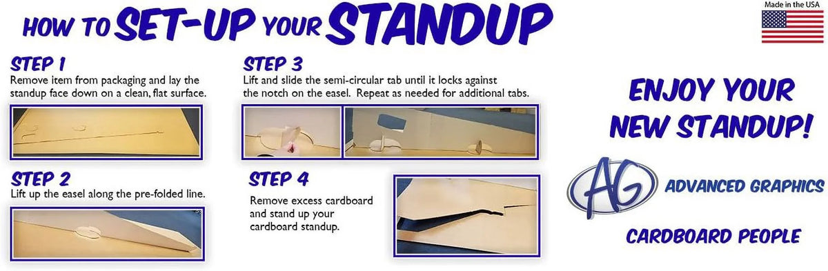 Skier Downhill Standup dimension Cutout Cardboard Stand-In Life