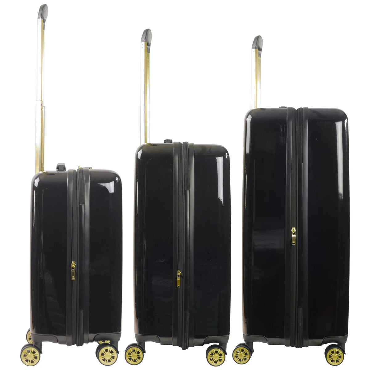 Piece Grove Wheels, and Inch, 22, Hardshell 31 Black Rolling 27, Spinner Suitcase 3 Set with Luggage,