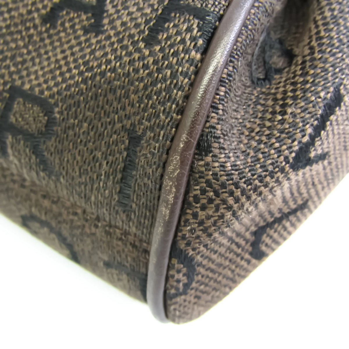 Women's Bvlgari Pre-Owned Logomania Bag Handbag,Tote Canvas (Good) Brown