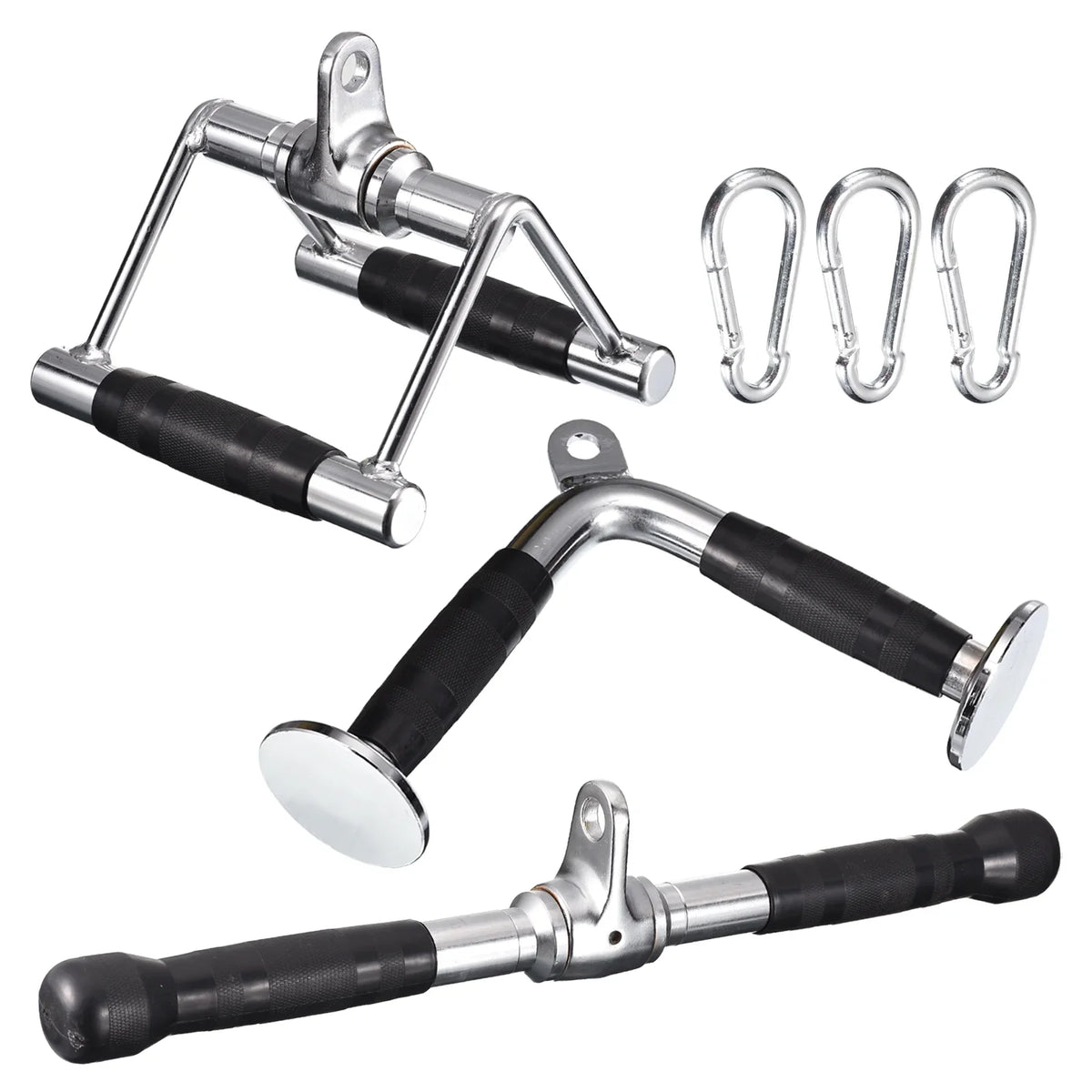 Tricep Silver Cable Accessories, Press Machine for Gym Attachment Down