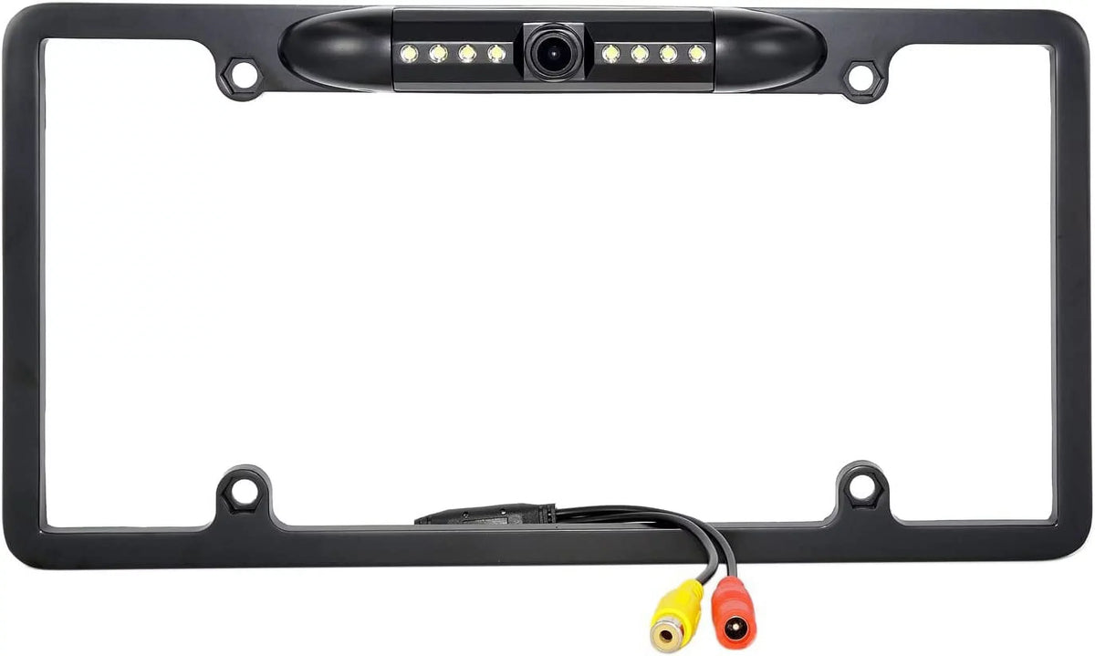 Plate Backup Rearview ILX-F411 for ILXF411 ALPINE Camera Frame License Black