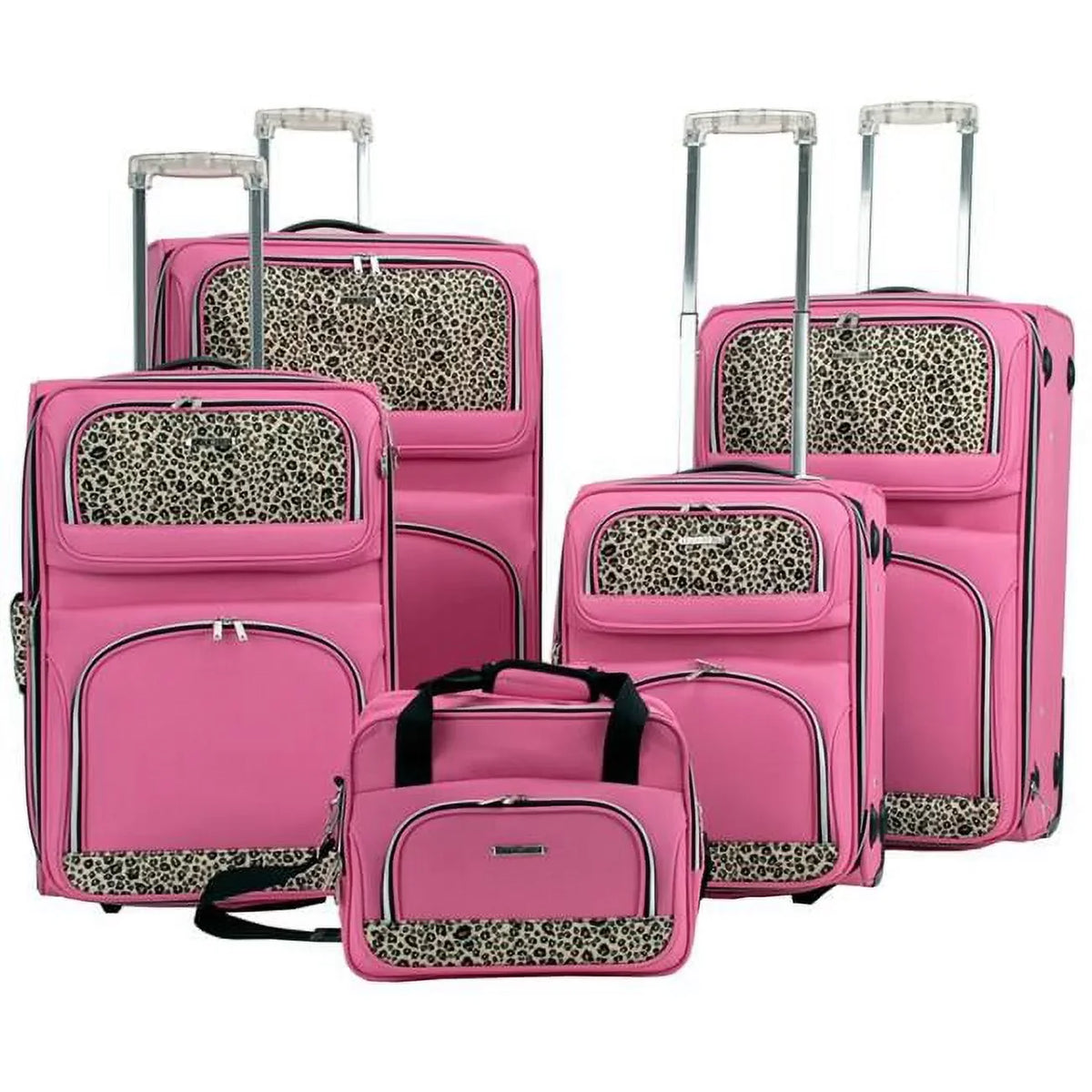 LUGGAGE PINK Rockland 5PC SET F07L-PINK -